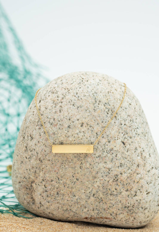 The Chosen Four - Sided Necklace Gold - Recetas Fair Trade