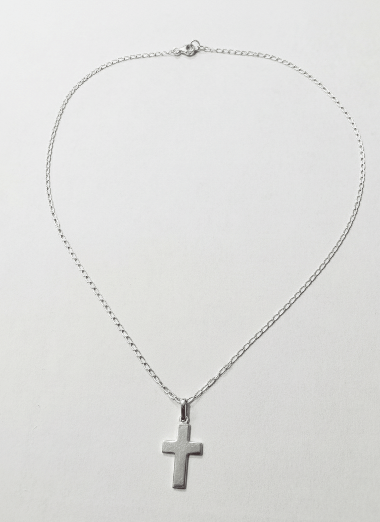 The Simple Cross Necklace | Sterling Silver - Recetas Fair Trade