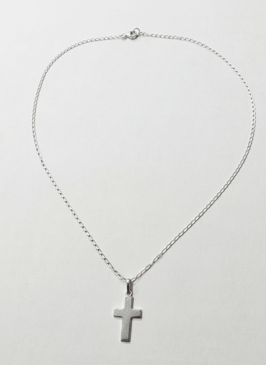 The Simple Cross Necklace | Sterling Silver - Recetas Fair Trade