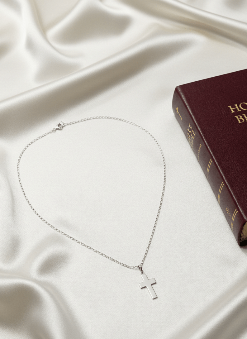 The Simple Cross Necklace | Sterling Silver - Recetas Fair Trade