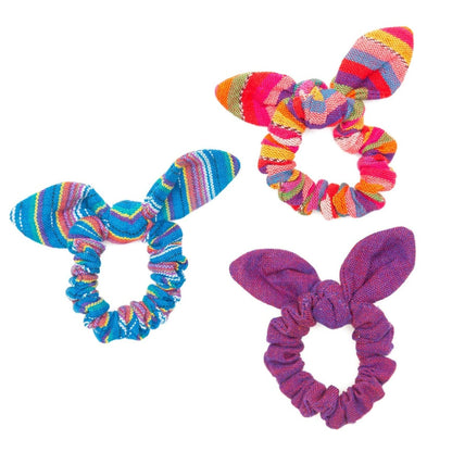 Tie Scrunchies - Set of 3 - Recetas Fair Trade