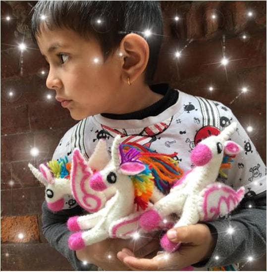 Toys - Unicorn - Rainbow - Large - Recetas Fair Trade