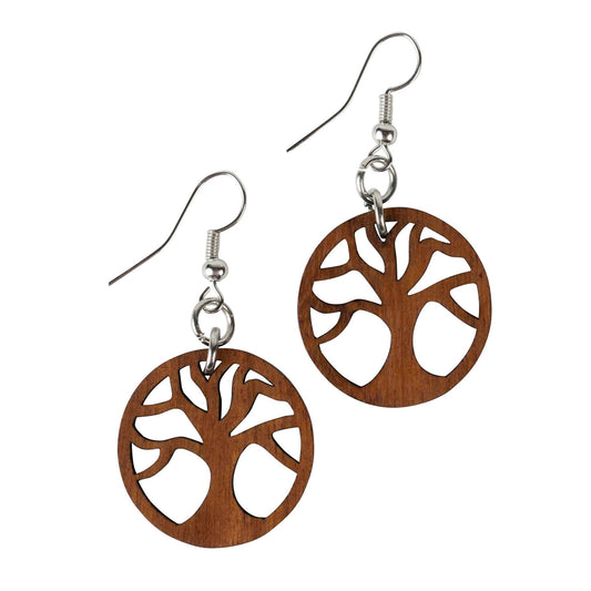 Tree of Life Dangle Earrings - Recetas Fair Trade