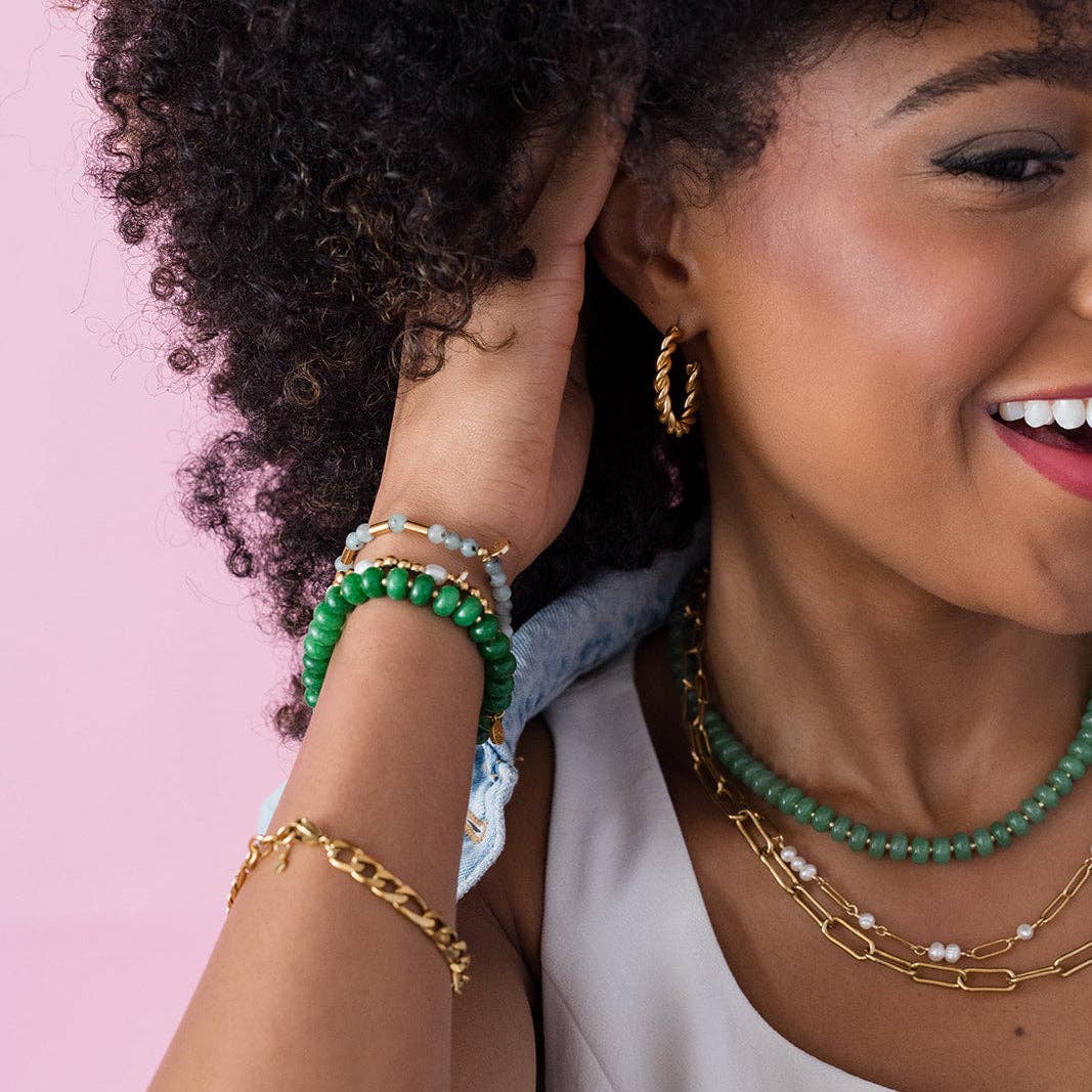 Twisted Hoop Earrings - Recetas Fair Trade
