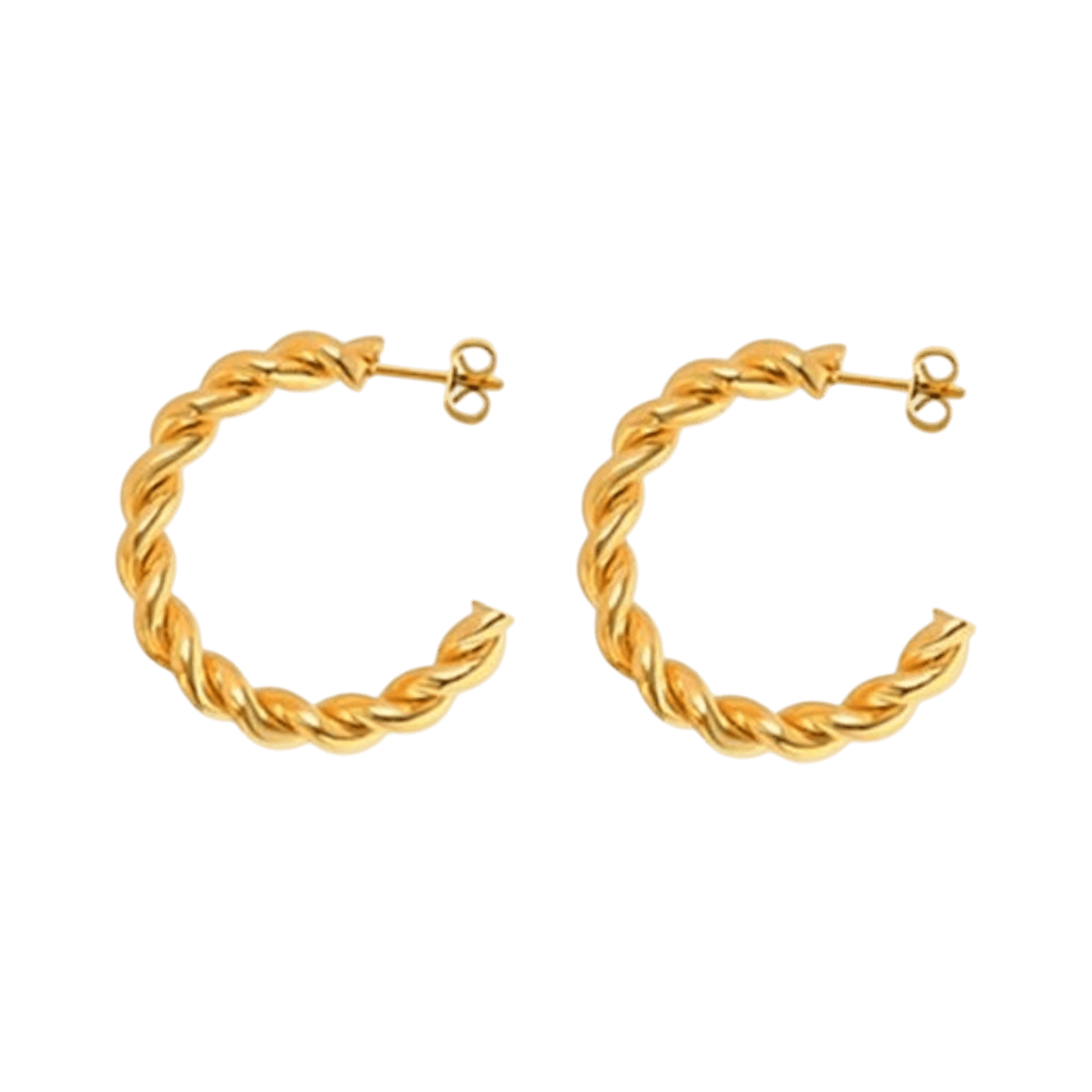 Twisted Hoop Earrings - Recetas Fair Trade