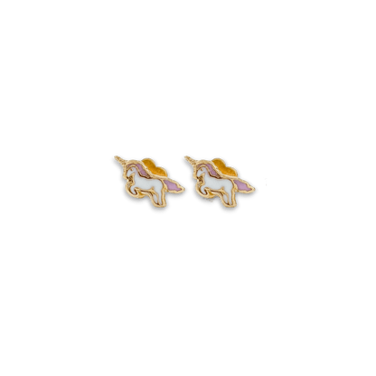 Unicorn Tiny Stud Earrings - Recetas Fair Trade