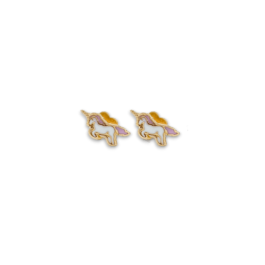 Unicorn Tiny Stud Earrings - Recetas Fair Trade