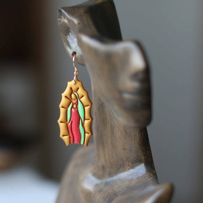 Virgen De Guadalupe Earrings - Recetas Fair Trade