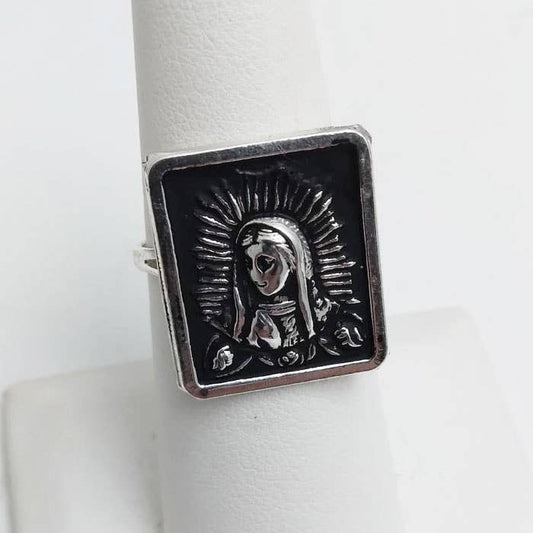 Virgin of Guadalupe Silver Ring - Recetas Fair Trade