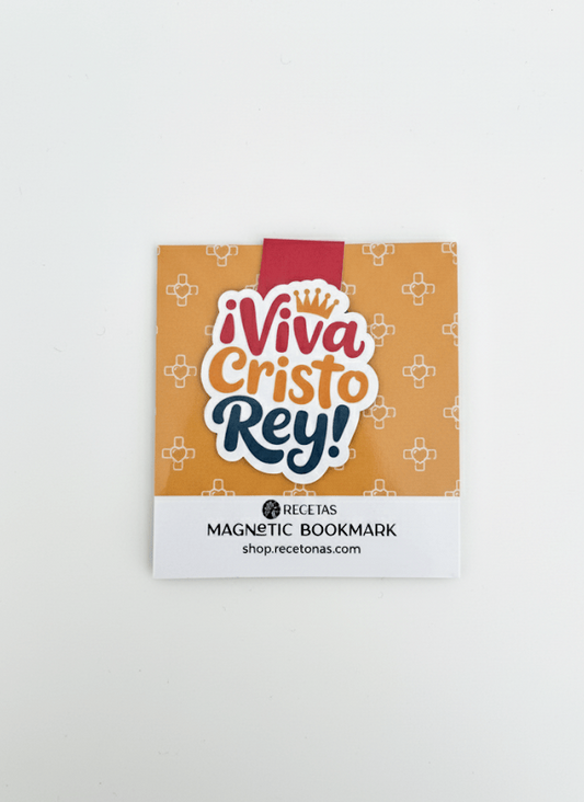 Viva Cristo Rey Magnetic Bookmark - Recetas Fair Trade