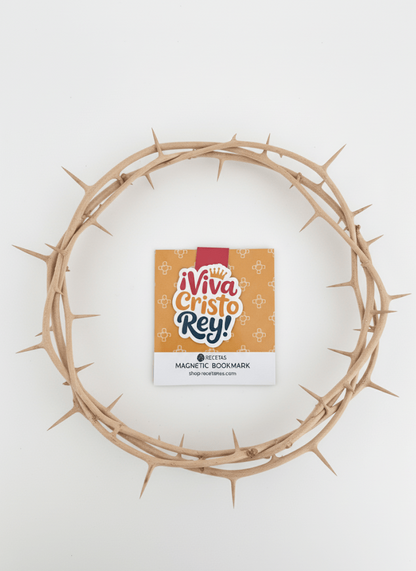 Viva Cristo Rey Magnetic Bookmark - Recetas Fair Trade