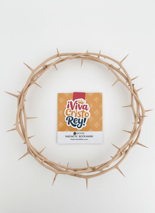 Viva Cristo Rey Magnetic Bookmark - Recetas Fair Trade
