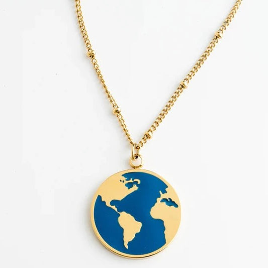 Wander Necklace in Cobalt Blue - Recetas Fair Trade