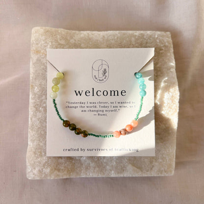 Welcome Mindfulness Bracelet - Recetas Fair Trade