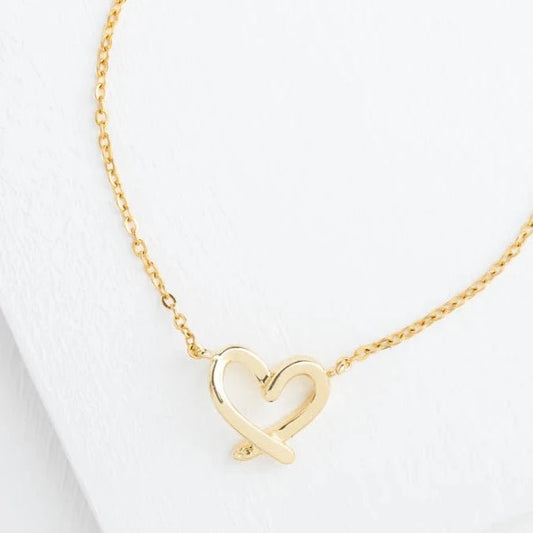 With Love Gold Necklace - Recetas Fair Trade